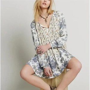NWT Free People Dress - Lucky Loosey Dress Honeysuckle Combo